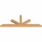 Ekena Millwork Saratoga Timber Gable Bracket, Western Red Cedar, 108"W x 40"H x 5 1/2"D x 5 1/2"F, 9/12 Pitch GBW108X40X0606SAR00SWR - alternate 5